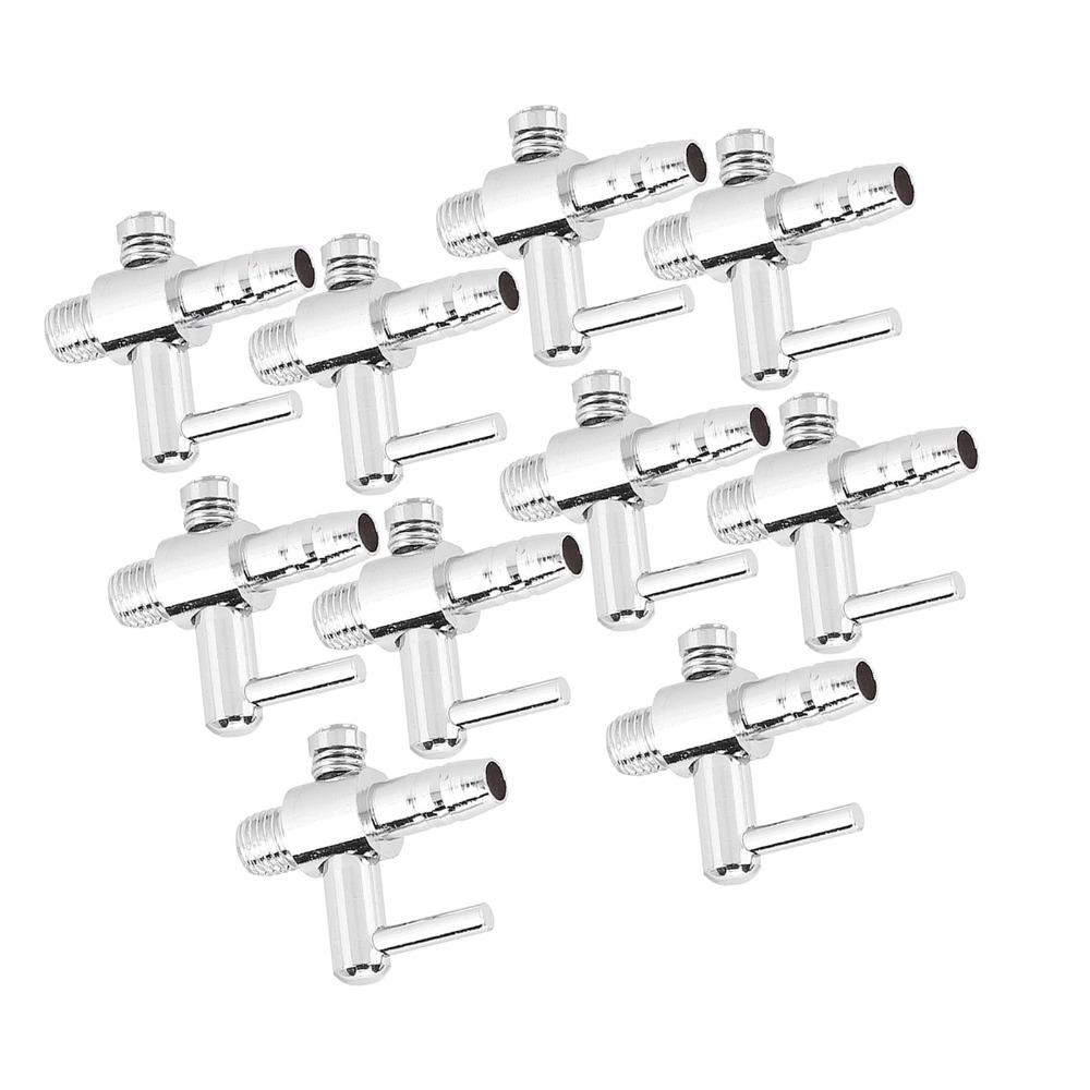10PCS Set Thread Connection Fish Tank Accessory Flow Control Lever Air Flow Control Valve Aquarium