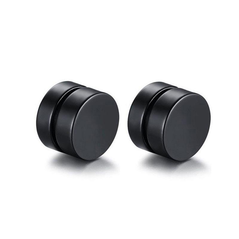 Zirconia Magnetic Ear Clips | No Piercing Faux Stud Earrings for Couples In Stainless Steel