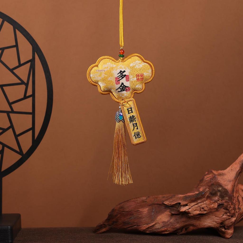 Dragon Boat Festival Gourd Pendant: Traditional Embroidered Sachet, Portable Ancient Style Scent Bag, Car Charm, Lucky Gift