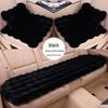 Universal Winter Car Seat Cushion Set - Thickened Fleece with Faux Rabbit Fur, Warm & Plush