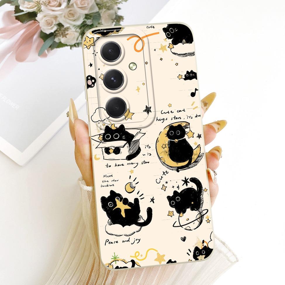 Case For Samsung A55 5G A556V A556B A556E A5560 Casing For Samsung Galaxy A55 5G Cover Silicone Fashion Cartoon Funny Painted