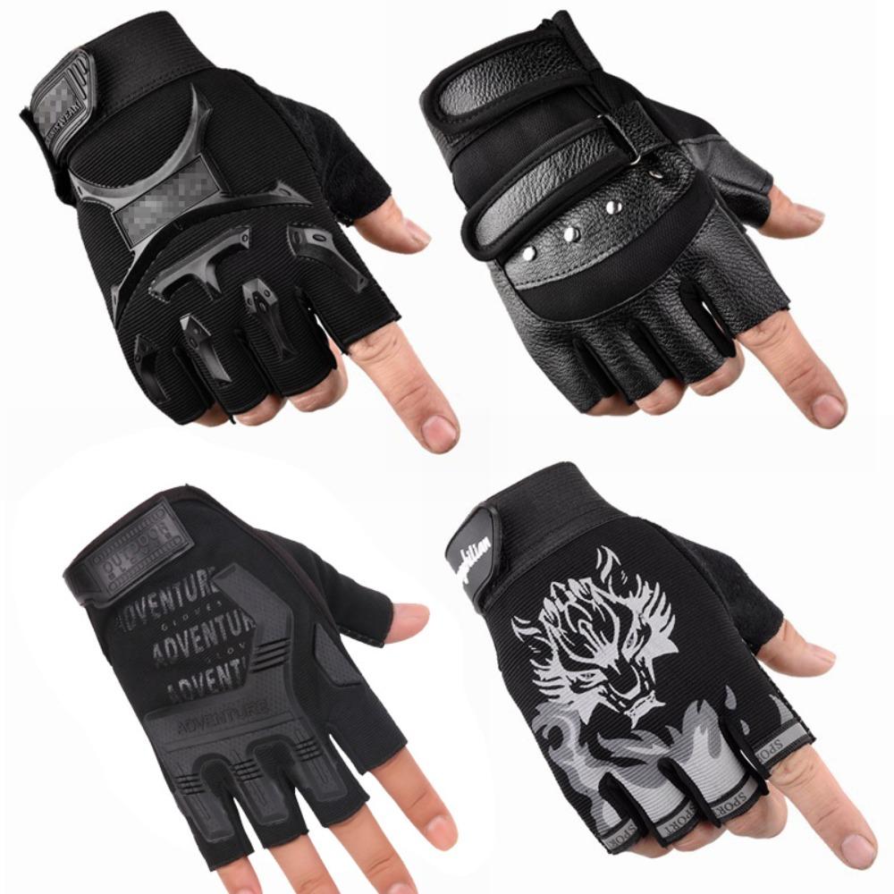 Radfahren Halbfingerhandschuhe Taktische Handschuhe Atmungsaktiv Rutschfest Tau Finger Studenten Männlich und Weiblich Dünne Outdoor-Sport-Handschuhe