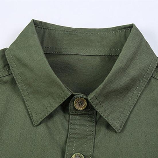 Camicia da uomo a maniche corte, estiva, tinta unita, per il tempo libero, senza stiratura, camicia Oxford, vestibilità normale, a maniche corte, in cotone, con tasca sul petto, traspirante, Azzurro