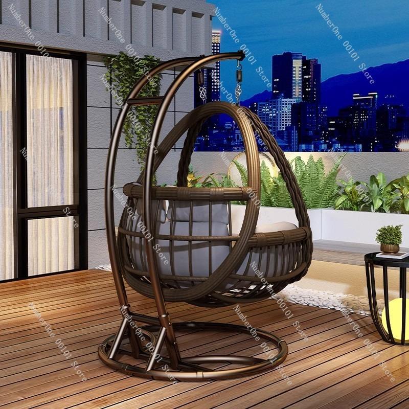 Indoor Swing, Cradle, Hanging Chair, Lazy Home, Balcony Hammock, Bedroom Internet-famous Bird’s Nest Rattan Chair