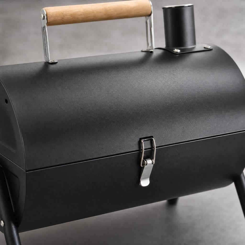 Portable Charcoal Grill Lidded Folding Easy To Assemble for Patio