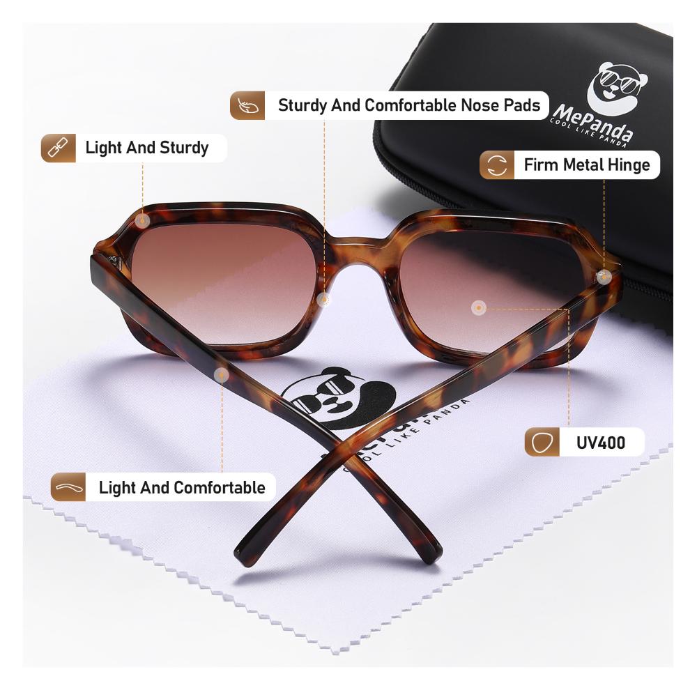 MePanda Unisex Small Frame Square Outdoor Travel Premium Sunglasses,UV400