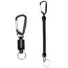 with Carabiner Clip Magnetic Net Release 3 Colors Lightweight Fishing Lanyard with Retractable Coiled Magnetic Fishing Holder