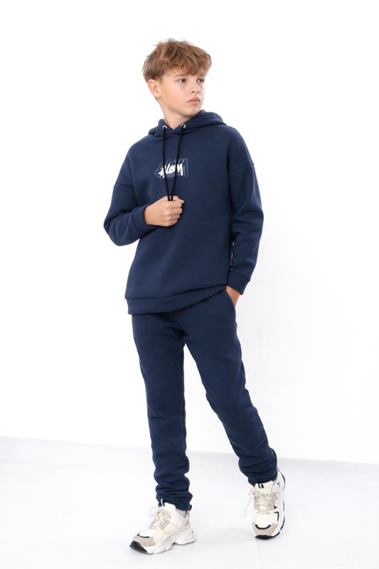 Pojkars varma huvtröja och joggingbyxor med text, vinter, 6492-025-33 HC