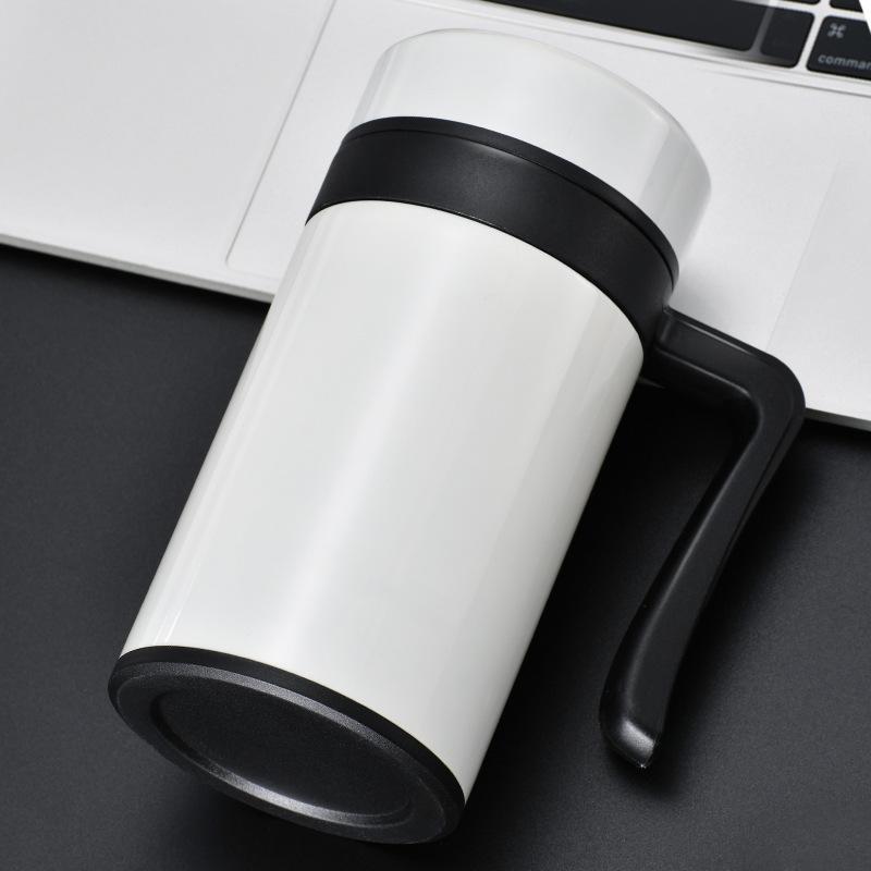 New 101 stainless steel office thermos cup with handle filter tea cup corporate annual meeting gift lettering