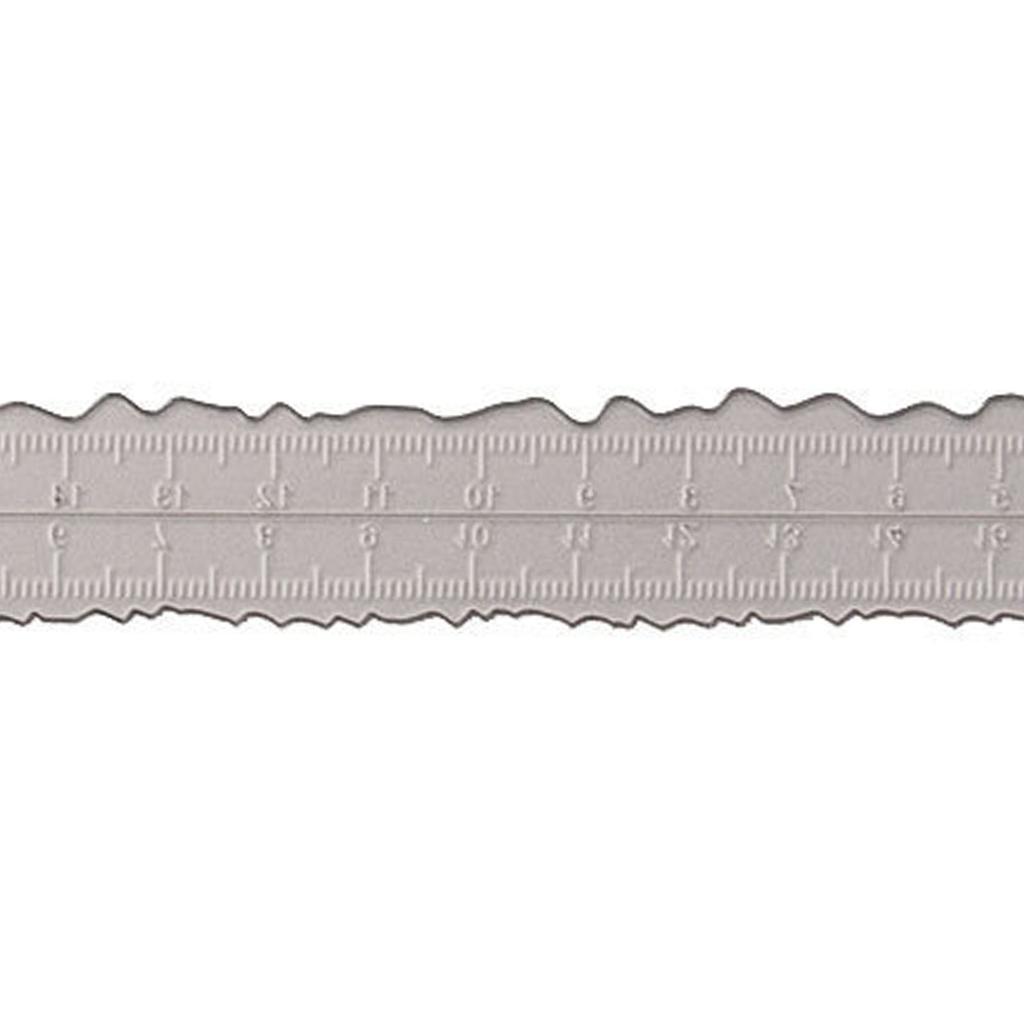 Paper Tearing Ruler Carbon Steel Multifunctional Accurate Irregular Edges Ruler for Drawing