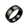 Classic Unisex Black Titanium Steel Ring - Matte Brushed Finish