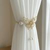 Luxury Curtain Tiebacks Gold Pearl Curtain Straps Curtains Accessories Curtain Holdbacks  Homestay