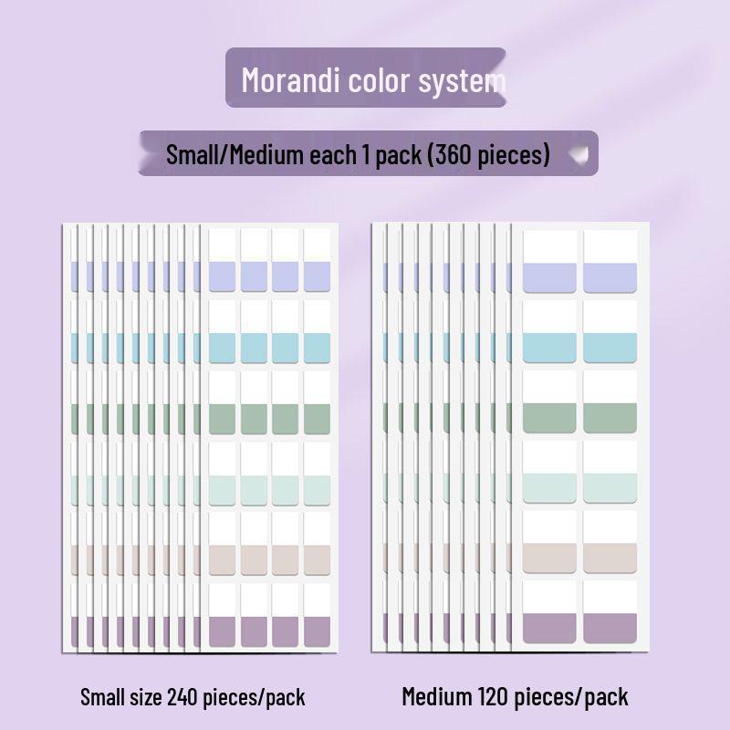 Writable Index Tabs for Student Notebooks - Sticky Note Strips for Classification & Marking