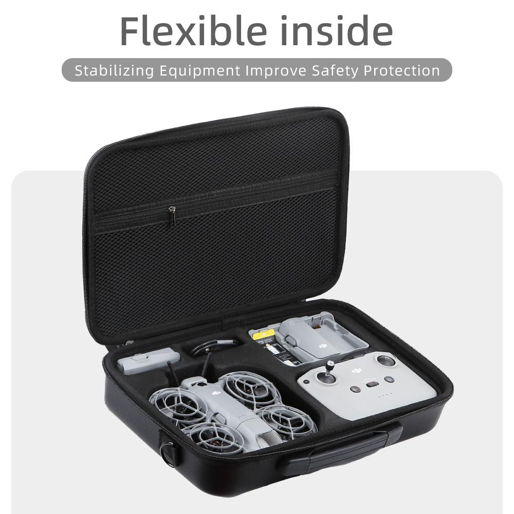 Carrying Case for DJI NEO 2/RC N3 Combo Storage Bag Hard Shell Travel Box PU Shouder Bag For DJI NEO 2 Drone Accessories
