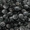 5Pcs 5Pcs Four-Eye Resin Button Crescent Edge Black And White Buttons Knitted Cardigan Top Shirt Versatile Sleeve Collar Buckle