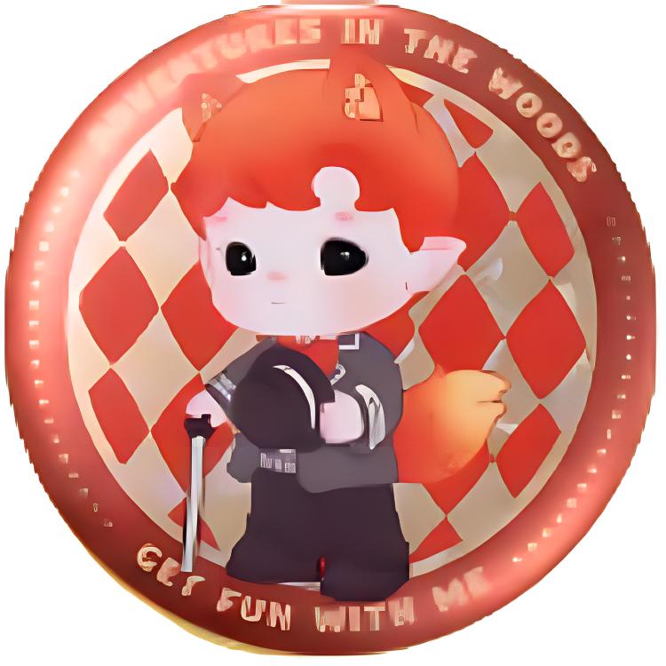 New POP MART Forest Adventure Collection Tinplate Badge Blind Box Products Single Mystery Box/Full Box 12 Pcs PPMT-2405-3000