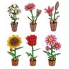 3D Wooden Puzzles Flowers Diy Artifical Botanical Bouquet Puzzle Kit Home Decoration For Adults Mother's Day Birthday Gift