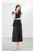 Summer New Style Fashion Style Lace Irregular Waist Sleeveless Two piece Dress Set