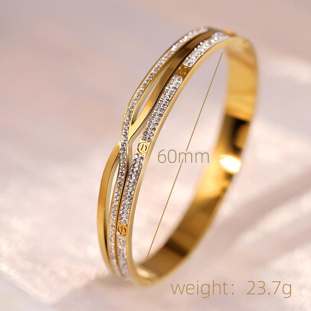 High-end Titanium Steel Bracelet for Women with Titanium Steel Jewelry