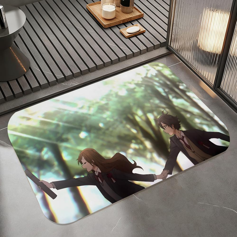 Sweet S-Horimiya Floor Mat Diatomite Bath Mat, Quick Dry Absorbent Non-Slip Door Mat