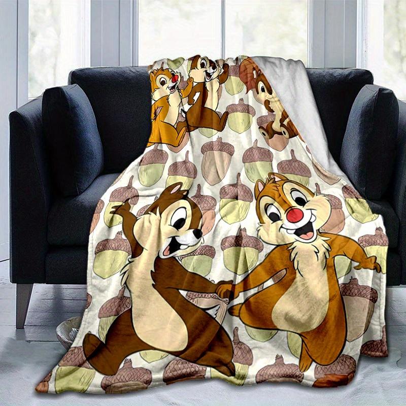 1pc. Autumn Acorn Patterned Throw Blanket, Seasonal Decorative Blanket, Soft Flannel Throw Blanket, Versatile & Cozy for Bedroom,Cartoon Print Home De