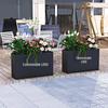 Stainless Steel Outdoor Rectangular Planter