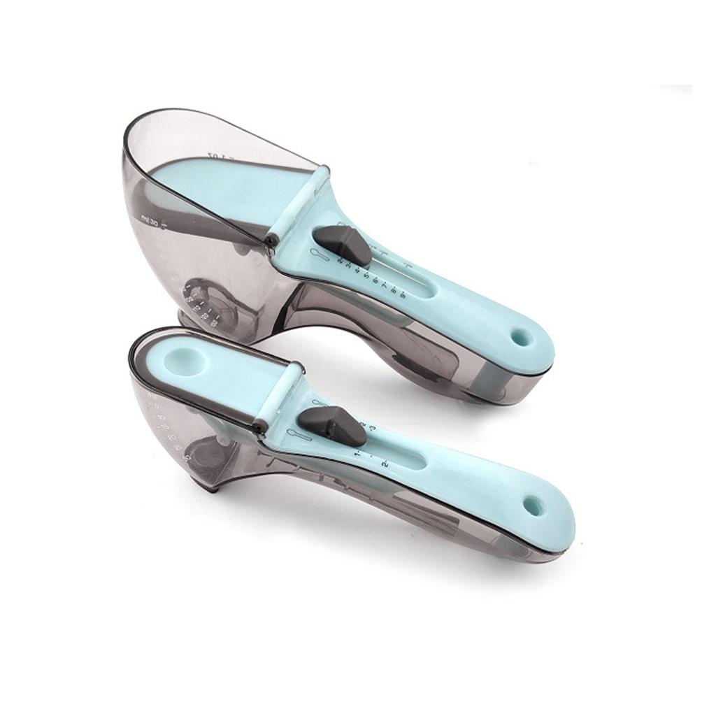 Food Grade Plastic Adjustable Measuring Spoons Set for Accurate Measurements Easy To Use Kitchen Cooking Gadgets