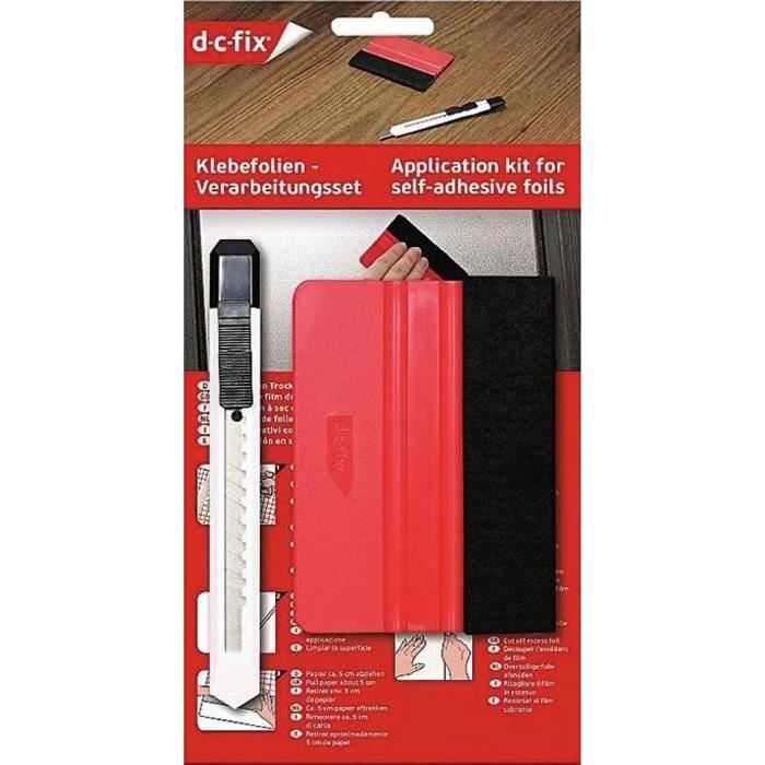 Kit d'application - d-c-fix - Couteau à Couper - Couteau à Lisser - Pose Parfaite - Films Autocollants