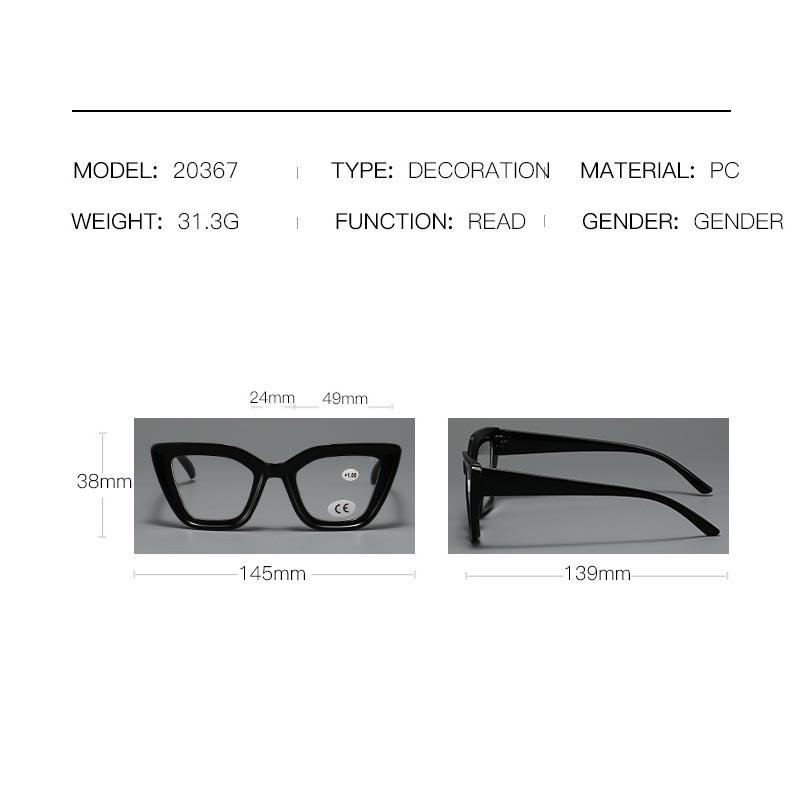 Large Frame Men Women Reading Glasses Fashionable Stylish Presbyopia Eyeglasses Lenses High Quality Oversized Eyewear 0+1.0+4.0