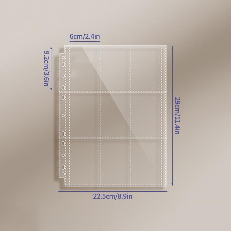 9 Spaces Binder Photocards Large Photo Albums for Cards 9 Grids Kpop Cards Packaging Supplies Idol Cards Albums
