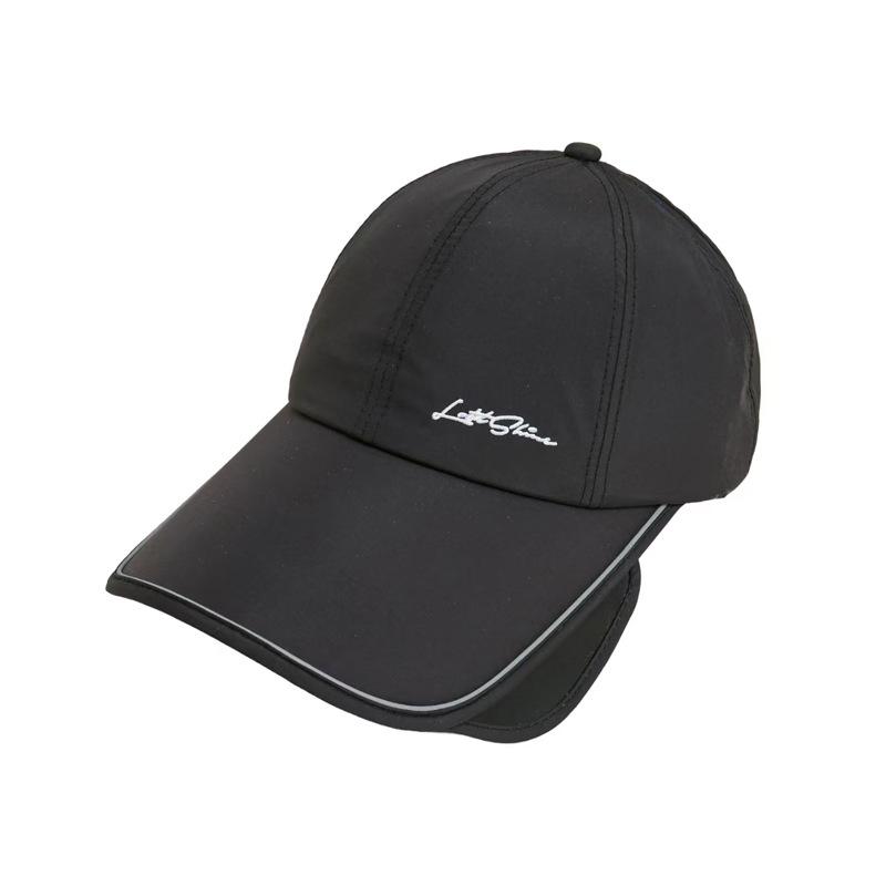 Summer retractable brim sun protection cap men and women breathable UV protection outdoor quick drying sun hat folding bucket hat