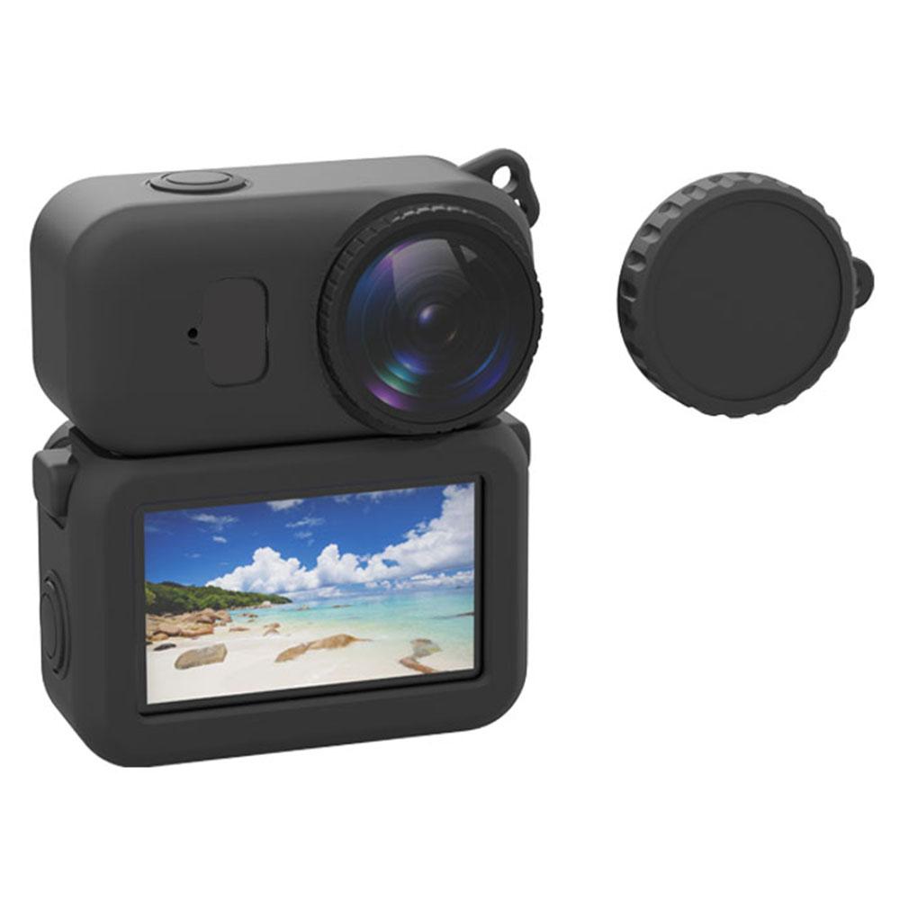 For DJI Osmo Nano Silicone Case Action Camera Protective Cover Dust-Proof with Lens Guard