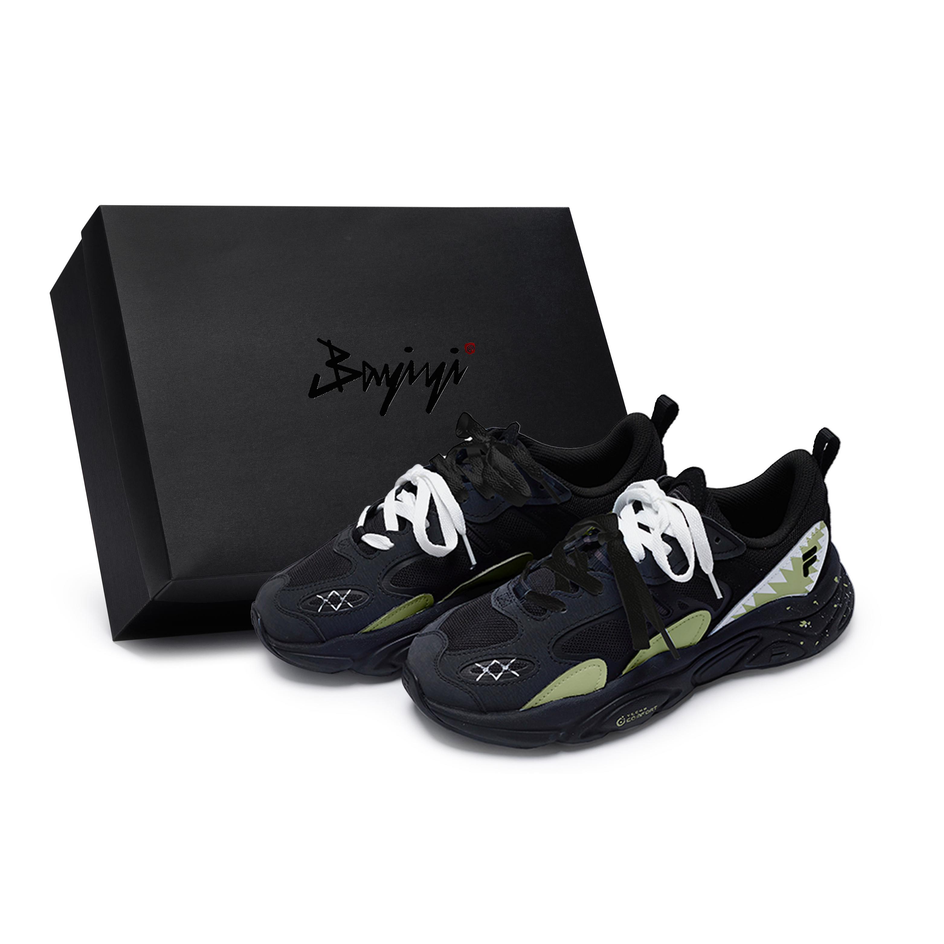 FILA Mars 2 Mars 2.0 811 Manufacturing, Tidal Matcha, Special Shoe Box Low top Casual Shoes Men s Black Green White F12M141116FBK(Team80-SBOX) 44.5