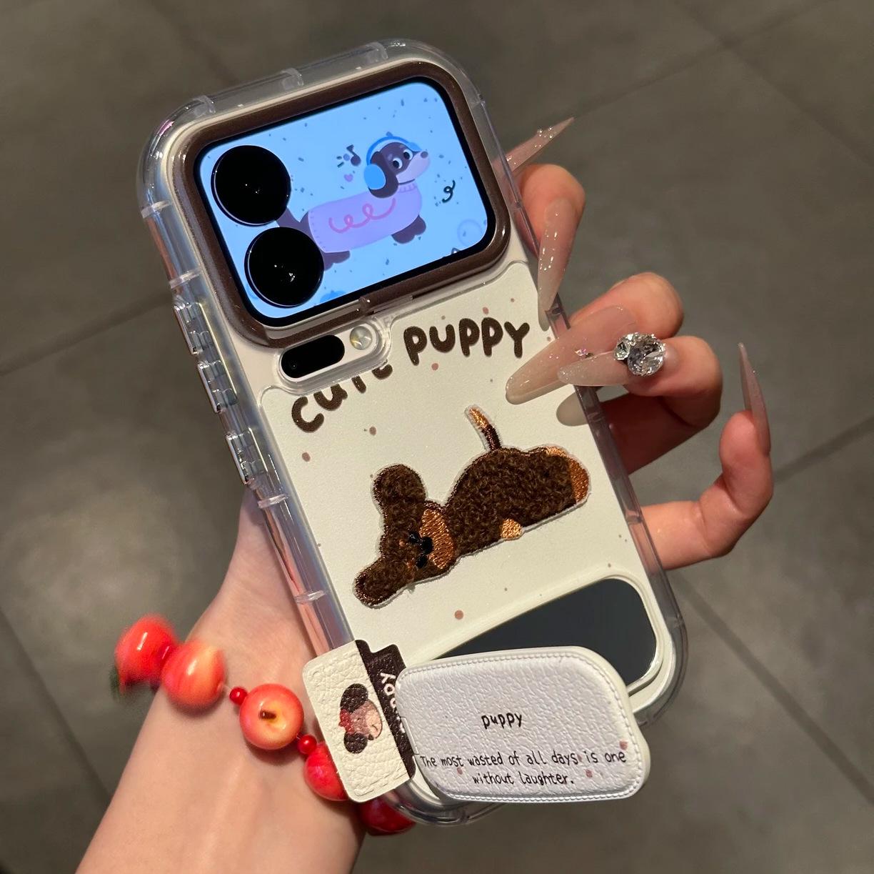 

Puppy Style Pajamas Phone Case for Oppo, VIVO S30, RENO 14, Xiaomi OPPO RENO6 PRO