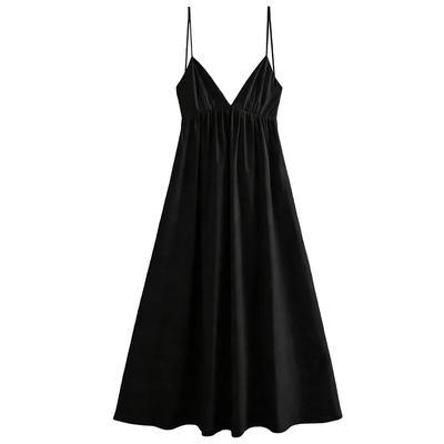 Women's Dress, Color, Casual Loose Fit, Vintage Design Dress.