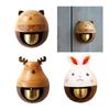 Elk Cat Rabbit Wodden Doorbell Winden Chimes Hanging Wind Bell Wireless Doorbell Decor for Home Entrance Door Bell