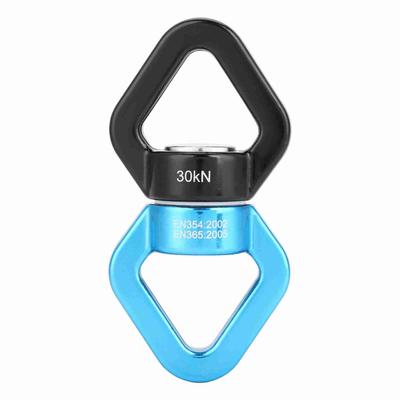 30KN Arrampicata Yoga Girella di Sicurezza Dispositivo Rotante Rotatore Connettore Multifunzione(blu&nero)