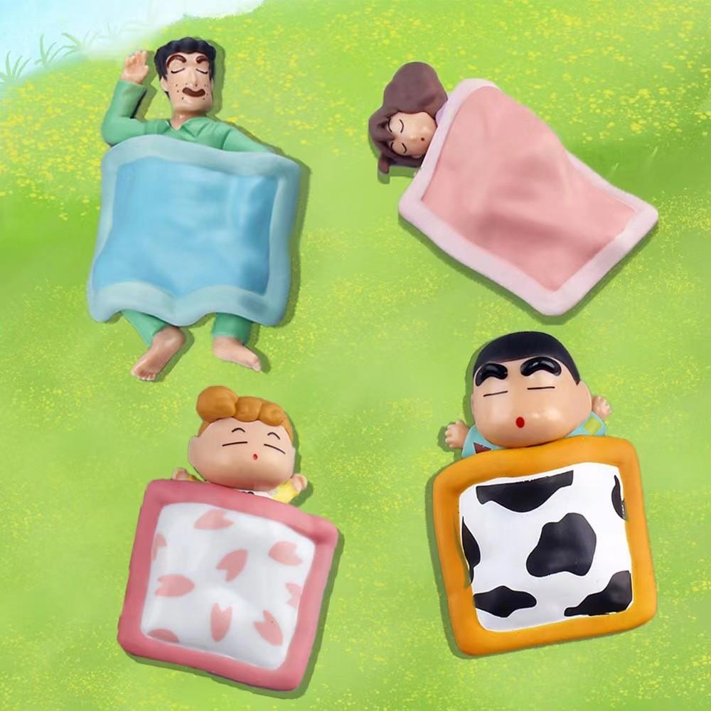 

Adorable Crayon Shin-chan Doll Set With Sleepy Family Characters Pvc Figures