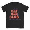 Cat Dad T-Shirt Funny Men Printed Short Sleeve Tees