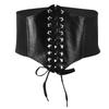 1pcs Adjustable Length Elastic Waist Belt Lace-Up Design Waspie Corset Belt  Clothing Decoration