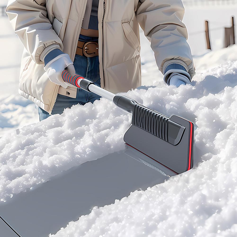 3 In 1 Extendable Aluminum Ice Scraper Snow Brush for Car Windshield Defrosting Snow Remove Shovel Cleaner Broom Car Accessories