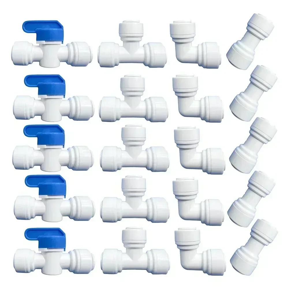 

20 Pieces 38 Inch Quick Connect Fittings for Water Purifier Systems Easy Tool Installation for 3 8 Inch Tubing China Mainland
