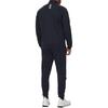 Emporio Armani Solid Color Logo Print Stand Collar Zip Long Sleeve Elastic High Waist Casual Sports Suit Men Suit Blue 8NPV60-PJVRZ-1562