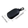 Leather Car Key Case Wallets Universal Car Key Chain Bag Car Remote Control Key Bag Unisex Pouch Zipper Car Key Case