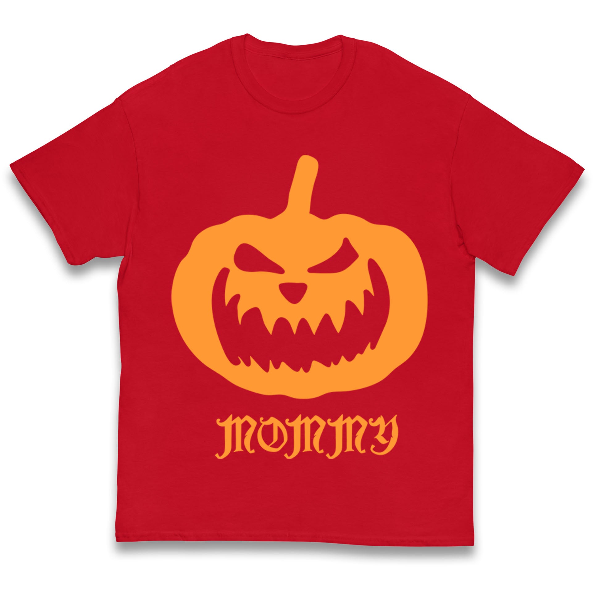 Scary Pumpkin Mommy Halloween Kids T Shirt 110