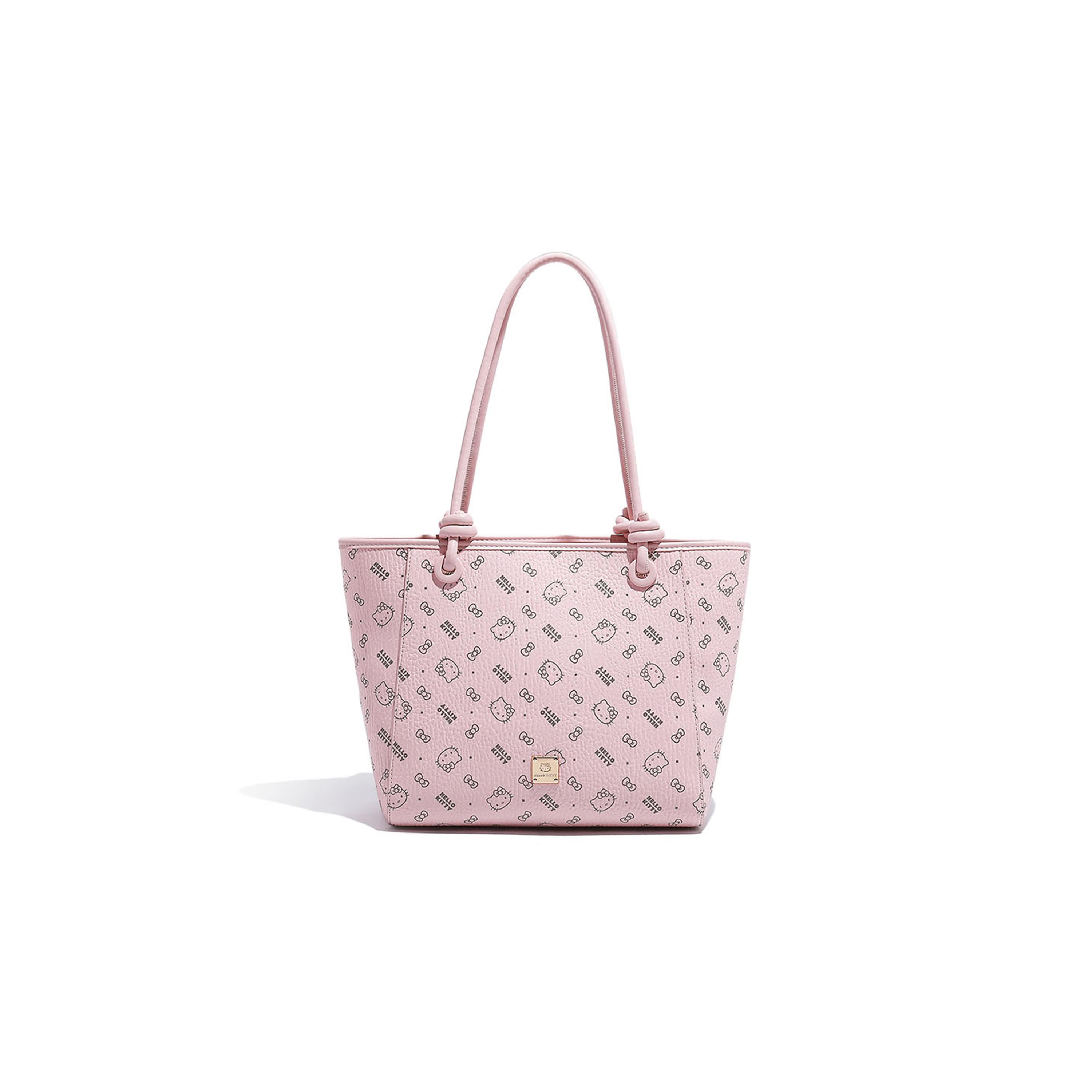 

Новая полиуретановая сумка через плечо Sanrio Hello Kitty Женская Розовая/Коричневая SHHF41447-1 27.9*15.0*25.9CM