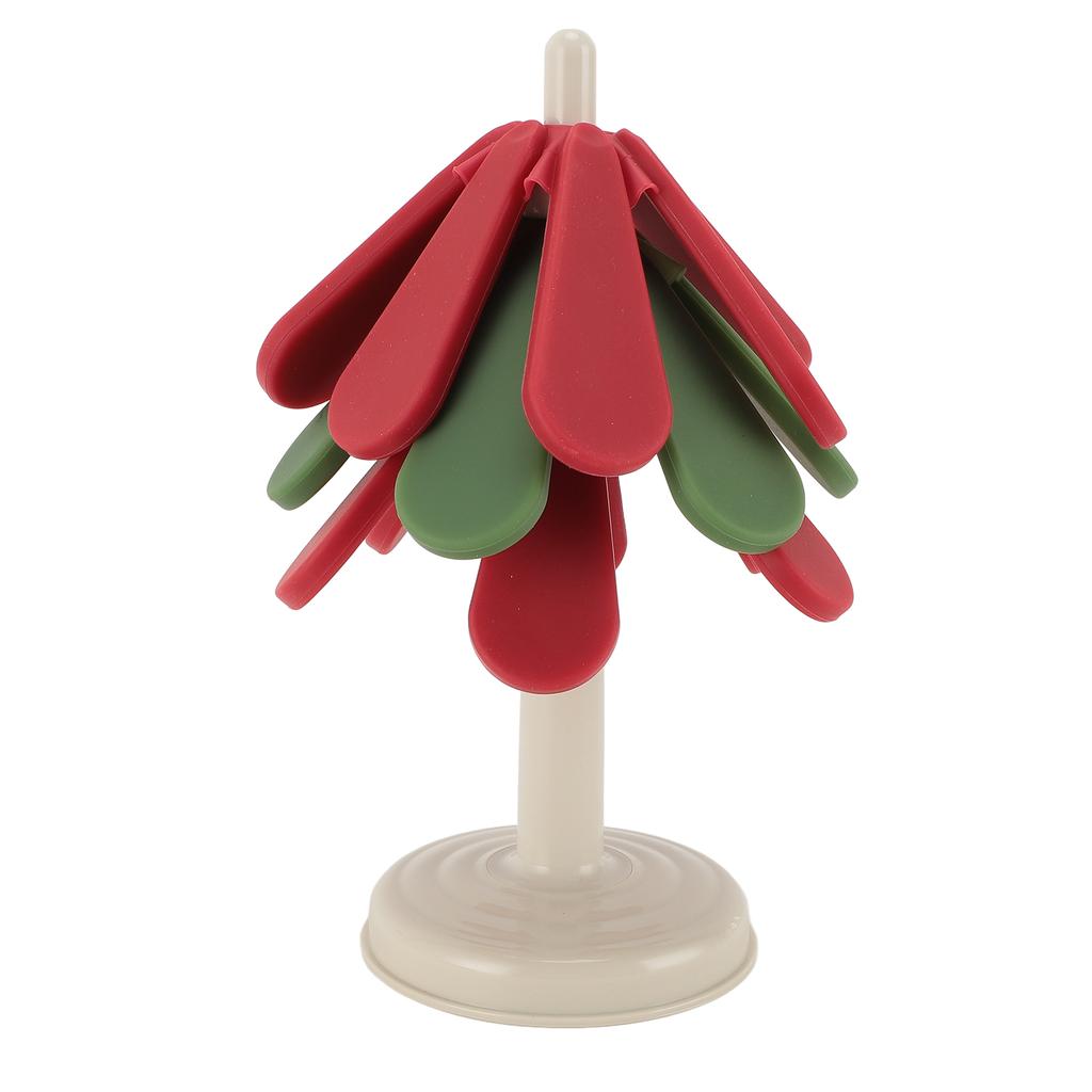 Baumform Faltbare Isoliermatte Silikon Hitzebeständige Untersetzer Pads für Teekanne Pfannen Schüssel