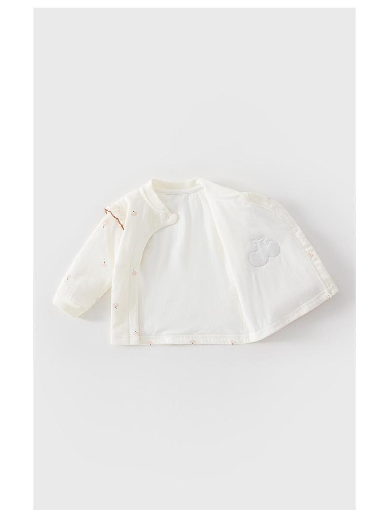 Klasse A Baumwolle Baby Langarm-Oberteil & High-Waist Hose Set, Druckknöpfe, Ganzjahresartikel, Leicht, Neugeborenen Unterwäsche