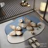 3D Butterfly Carpet Bathroom Entrance Mat Anti Slip and Absorbent Easy To Maintain Floor Mat