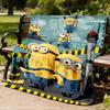 1pc Minions Outdoor Flannel Blanket for Girls Soft, Lightweight Throw Perfect for Camping, and Gifting, Digital